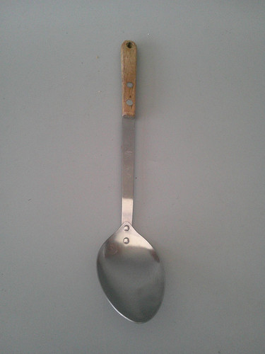 Vintage spong teak handled - teak,