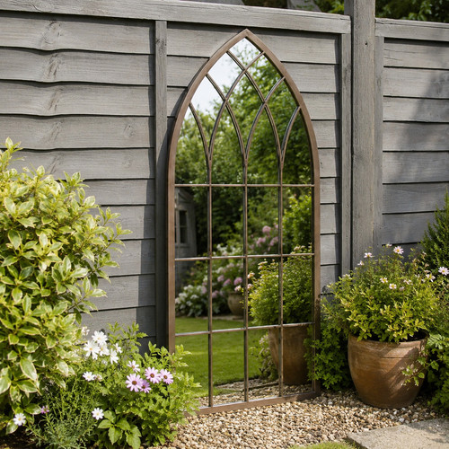 Garden mirror outdoor arched - garden,