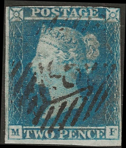 1841 two penny - blue,