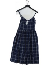 Emily and fin A-Line Midi Dress UK10 in Blue