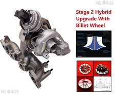 Stage 2 Hybrid upgrade Turbocharger Audi VW Seat Skoda 2.0 TDI 125kw 757042