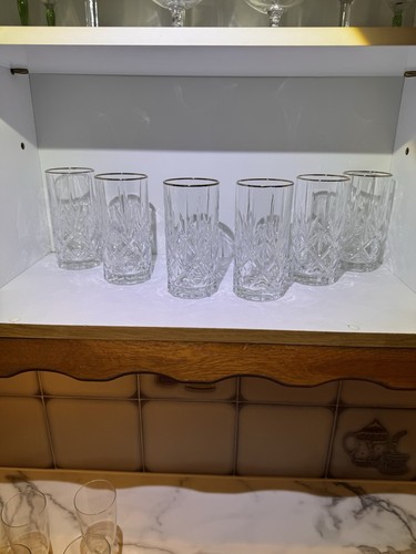 Crystal gold rim - crystal,