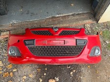 VAUXHALL CORSA D VXR 3 DOOR FRONT BUMPER + GRILLE FLAME RED 547/79L/79U 2006-14