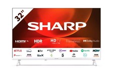 Sharp 32FH2KW White 32" HD Ready Smart LED TV with Android & Chromecast