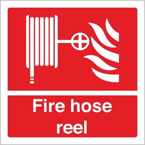 Fire hose reel - safety, sign
