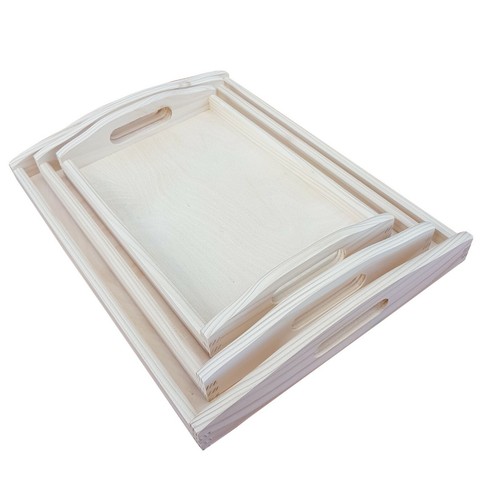 Wooden serving trays set - serving,