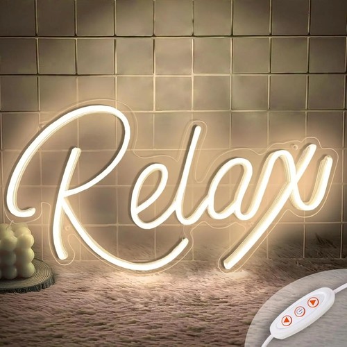 Relax neon sign - relax,