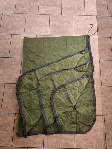 Military quilted poncho liner - quilted,