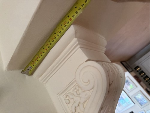 Plaster corbels pair - plaster,