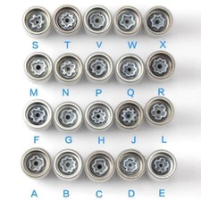 Anti-Theft Wheel Locking Key Wheel Rim Lug Nut Master Removal Kit Tools For Audi