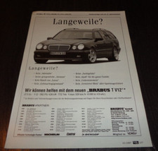 Brabus T V12 Mercedes W210 E-Class Advertising (1997)