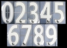 2007 - 2013 OFFICIAL SPORTING ID LEXTRA WHITE PLAYER SIZE SHIRT NUMBERS 260mm