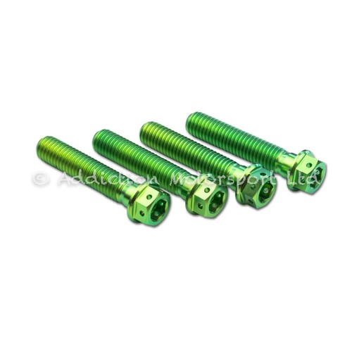 Green titanium front fork - front,