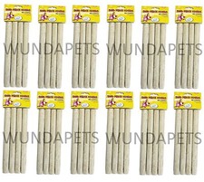 HAPPYPET SANDED TRIM PERCH COVERS 12 X 4 PACK BUDGIE COCKATIEL BIRD CAGE 2 SIZES