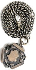 Albert Silver Antique Fob
