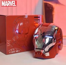 New AutoKing 1:1 Mk5 Iron Man Helmet Cosplay Voice Control Eyes