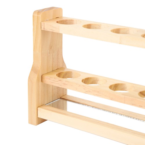 Wooden test tube rack storage - tube,
