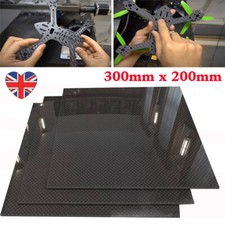 1mm 1.5mm 2mm 3mm 4mm 5mm Carbon Fiber Fibre Board Sheet 300mm x 200mm