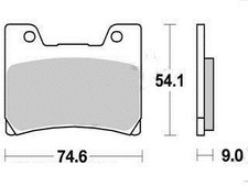 Brake pad Yamaha FZR 1000 EXUP