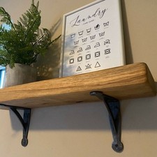 2/4/8X Cast Iron Brackets Antique Retro Rustic Vintage Shelf Wall Brackets Black