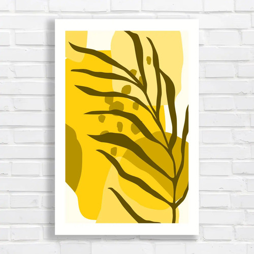 Vibrant botanical yellow - botanical,