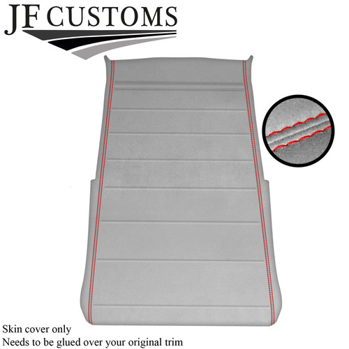 Red stitch grey luxe - red,