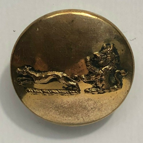 Gilt livery hunt button - gilt,