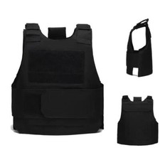 Body Bulletproof Vest Front Back Plates Armor Tactical Jacket Guard Security Kit