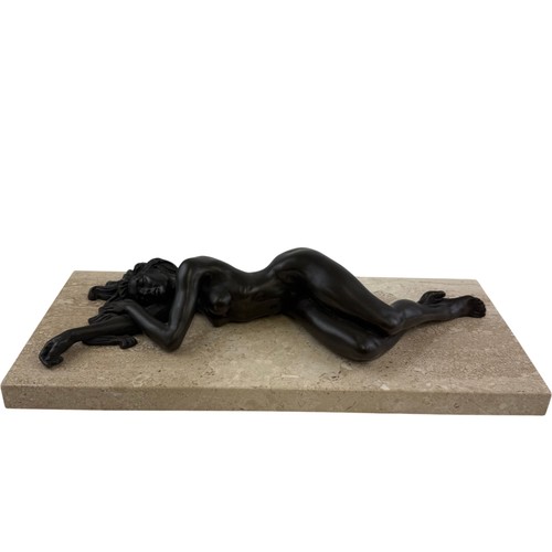 Reclining nude bronze - reclining,