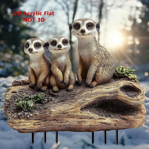 Meerkat garden stake - meerkat,