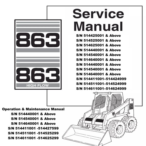 Workshop manual for bobcat - manual,