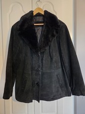 Real SUEDE LEATHER Black