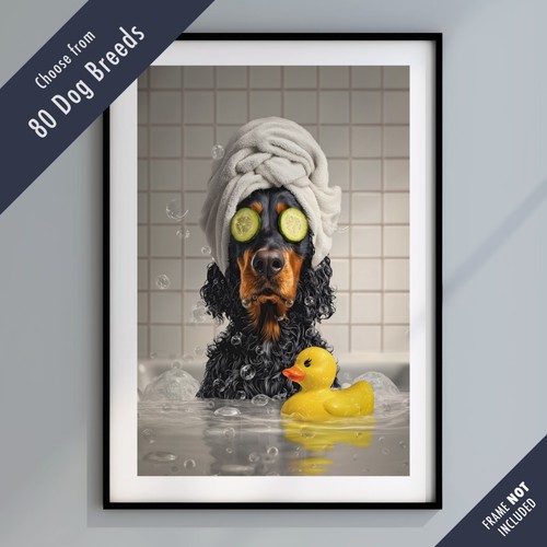 Funny dog bath - dog, –