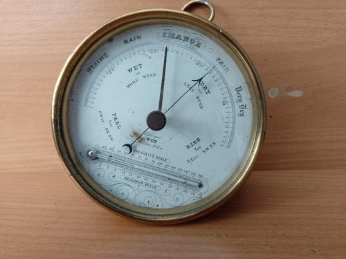 Antique brass aneroid