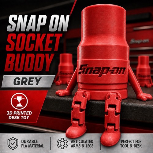 Snap toy toolbox socket - on,