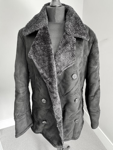Zara sherling coat double - sherling,