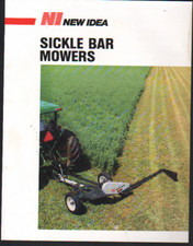 NEW IDEA Sickle Bar Mowers Brochure Leaflet