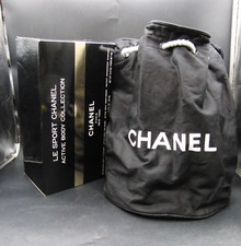 Chanel Black Canvas Drawstring