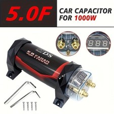 5.0 Farad Car Audio Capacitor with LED Voltage Display, Aluminum Alloy