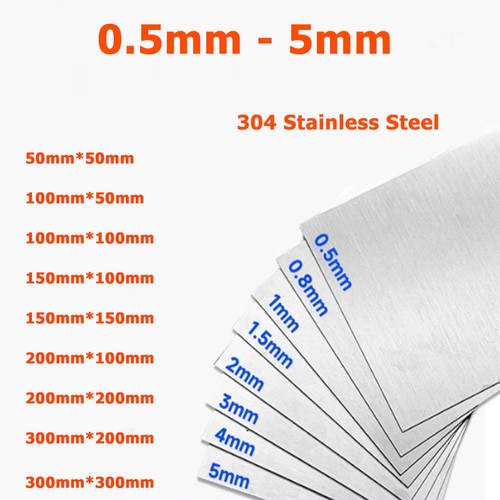 5mm thick - 0.5mm~5mm, 304