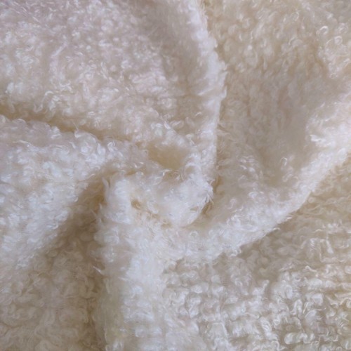 Curly teddy faux fur fabric - fur,