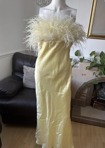 Zara feathered satin midi - feathered,