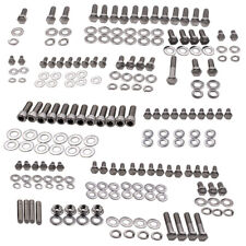Motors SBC 350 Small Block fit for Chevy Stainless Steel Engine Bolt Kit UK