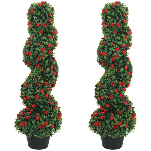 Homcom artificial rose spiral - artificial,