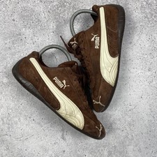 Puma Speedcat Brown Suede Retro Motorsport Sneakers Y2K Style Wmn's Size 41
