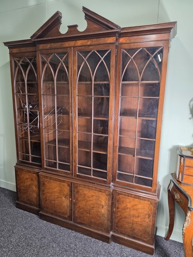 Large inlaid breakfront - inlaid,