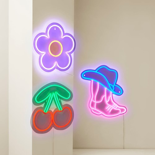 Neon wall lights integrated - neon,