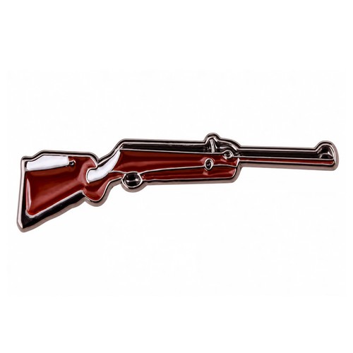 Hunting rifle enamel - hunting, pin