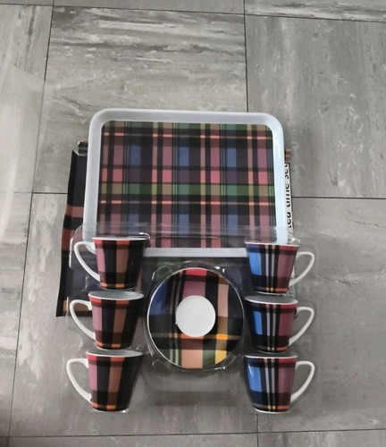 Turkish tartan coffee set 6 - ,