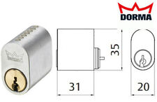 Scandinavian oval lock cylinder Dorma DC 3003 5 keys 7 pin Assa Ruko analog